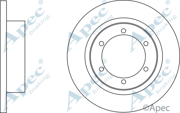 APEC BRAKING Тормозной диск DSK2885